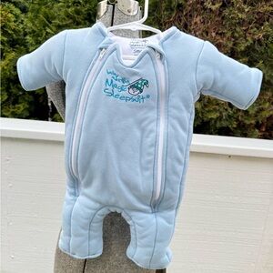 Baby Merlin’s Magic Sleepsuit - Light Blue - Size Small (3-6 Months)